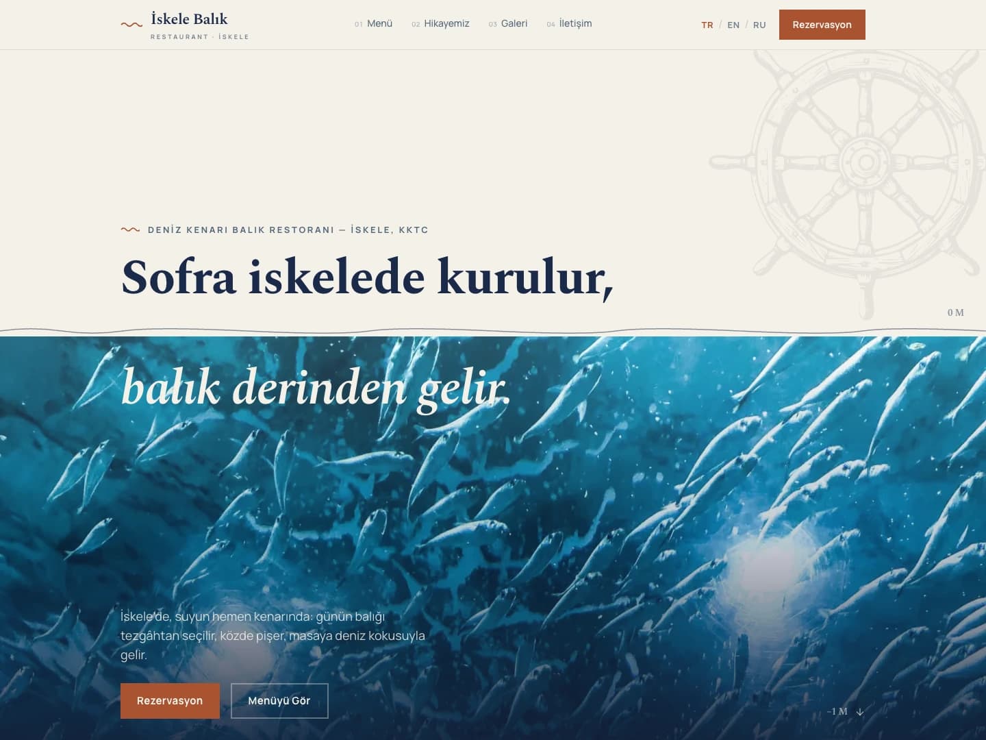 İskele Balık web sitesi ekran görüntüsü