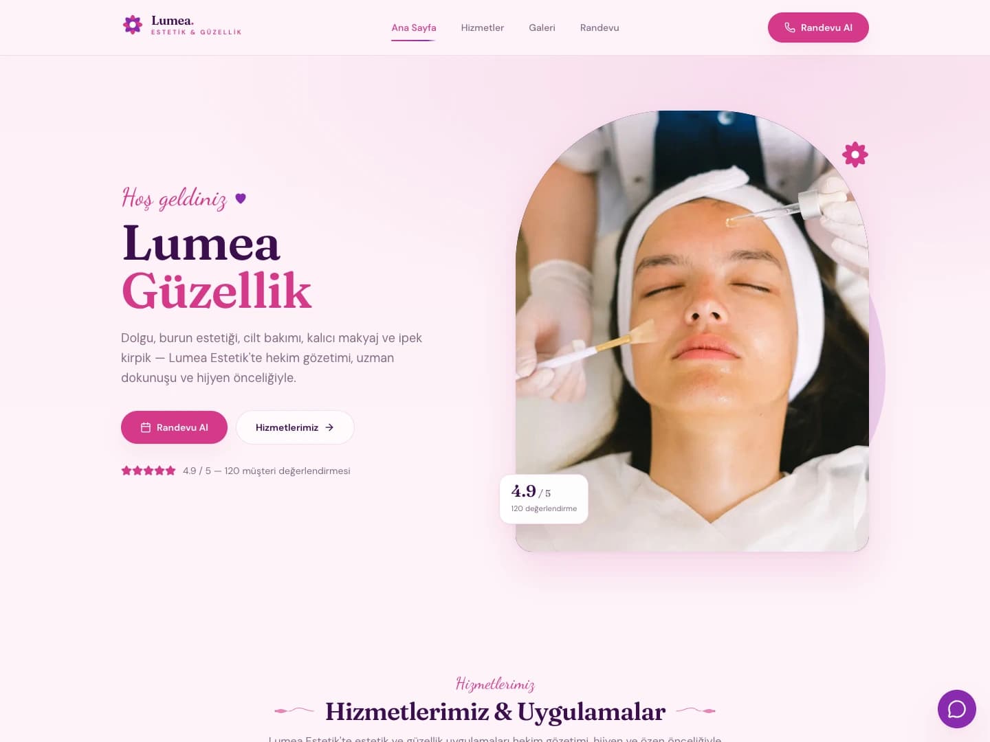 LUMEA GÜZELLİK — demo önizlemesi